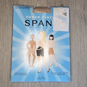 Spanx Power Panties Performance Underwear Nude Size G Shapewear Tummy Control
